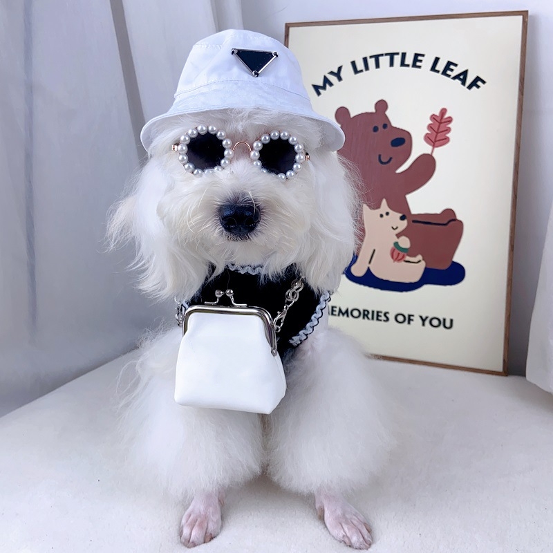 2025 new Designer with Triangle Iron Plate for Large Dog Sunscreen Summer Bucket Hats Cat Suncare Cooling Outdoor Hat Sun Protection Pet Cap