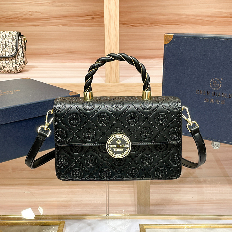 Women S New High End Embossed Handbag Fashionable And Versatile Light Luxury Small Square Bag Single Shoulder Crossbody Bag Shoulder Bags