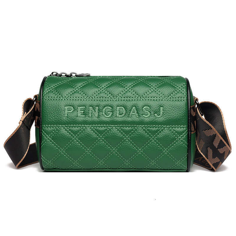 Soft leather women's top layer cowhide small 2024 new trendy and fashionable wide strap single shoulder crossbody bag