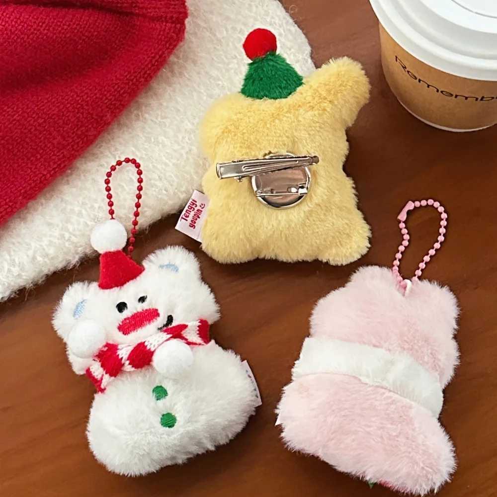 1/3 Pcs Christmas Plush Doll Pendant Girl Small Animal Decoration Cute Doll Keychain C251104