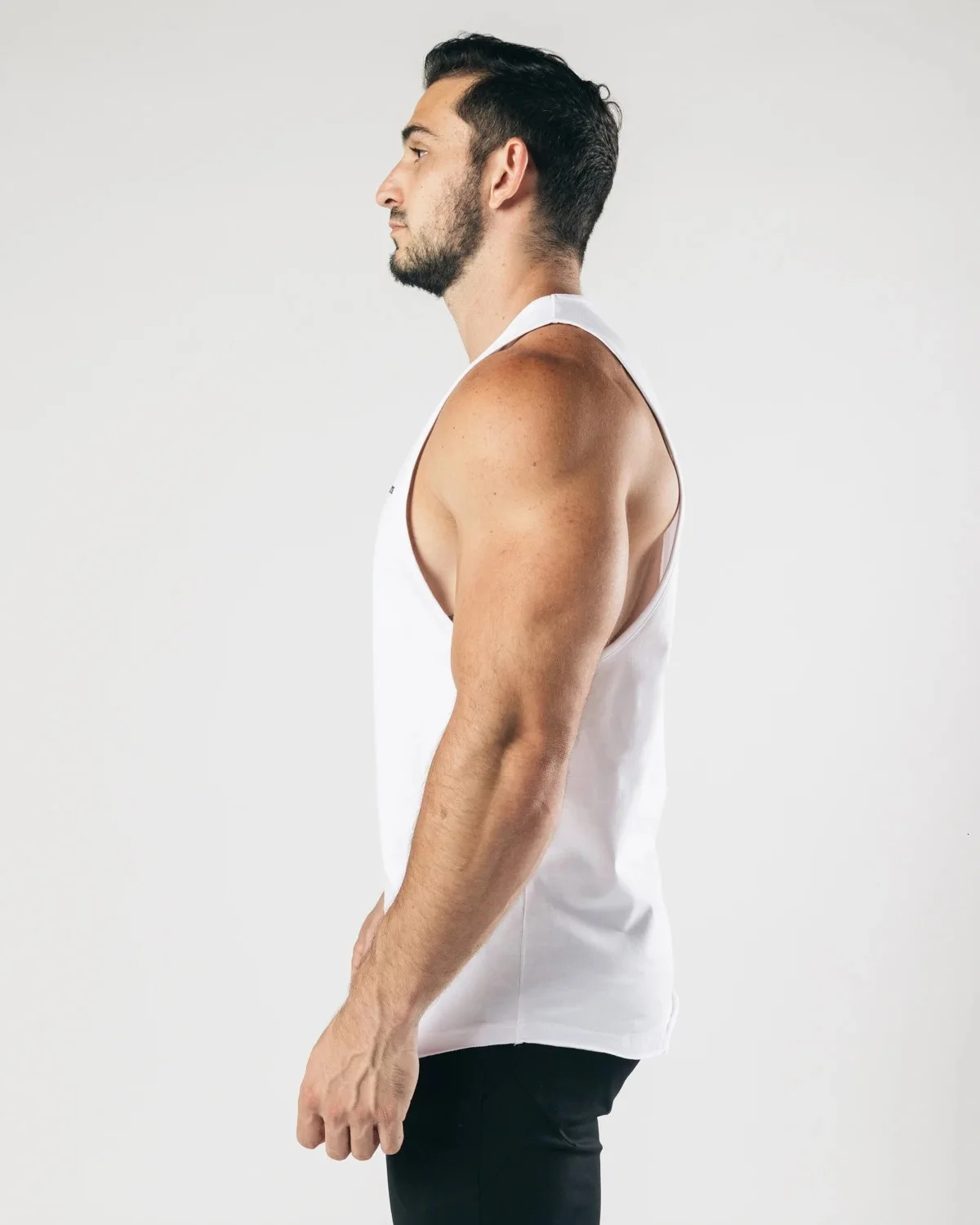 Mens Sports Vest Sleeveless Sweatshirt Solid Color Breathable Vest Crewneck Stitching Everyday Home Underwear Pajamas Men 250402