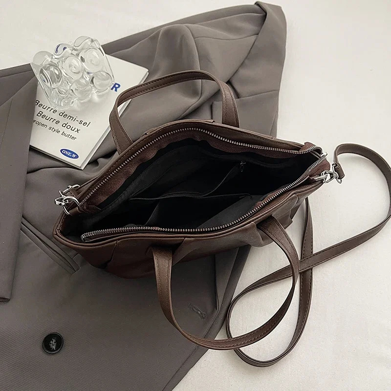 LEFTSIDE small PU leather cross body bag womens shoulder bag winter Korean fashion Y2K short handbag 250402