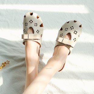 New Designer Sandals With Free Shipping Baotou Half Slippers Women's Outerwear Ins Trend 2025 Spring Collection Lazy Cute Hollow Hole Shoes Cool 