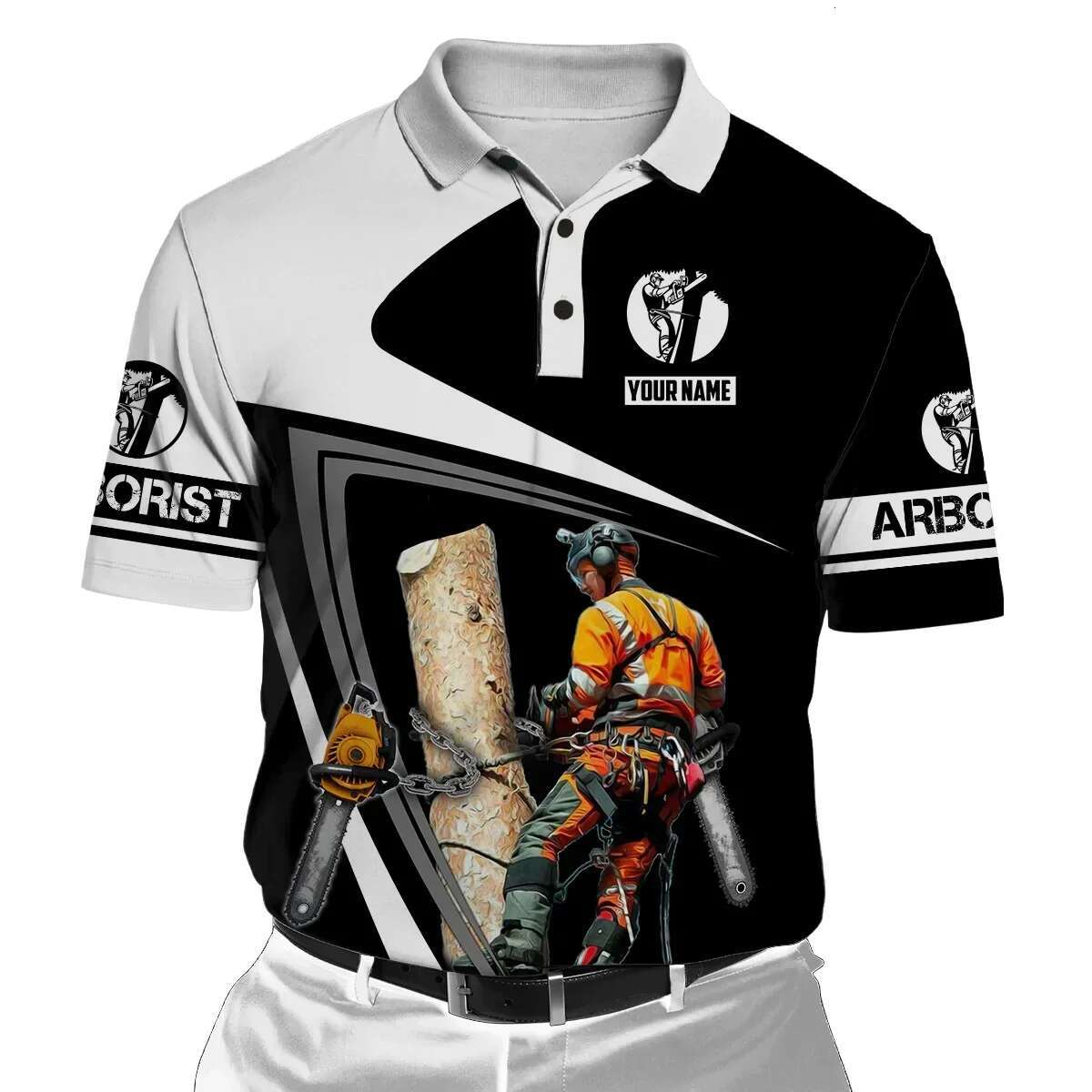 Customized name 3D All Over Printed Fashion Polo Shirt Men Women Short Sleeve Summer T-shirt Gift For Arborist POP04