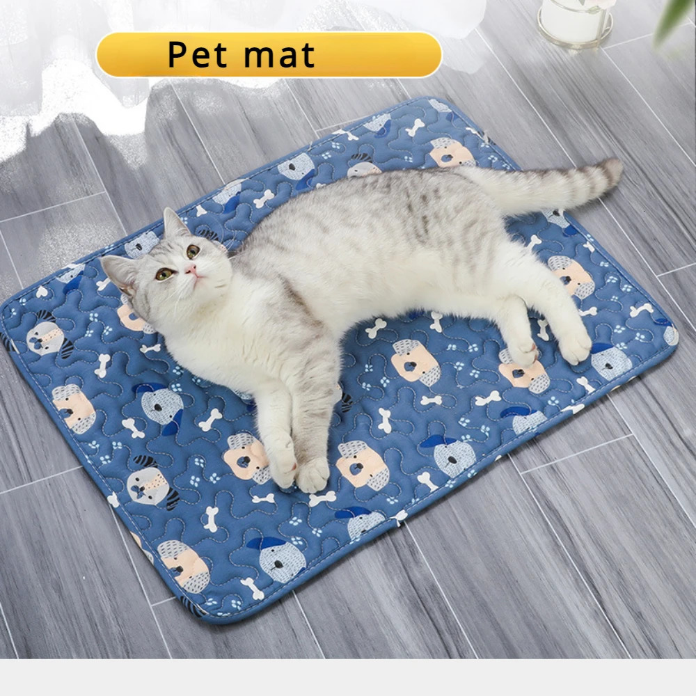 Portable Cooling Mats for Pets Sleeping Ice Pad for Small Medium and Large Dogs Breathable Dog Sleeping Bed Pet Accessories 250402