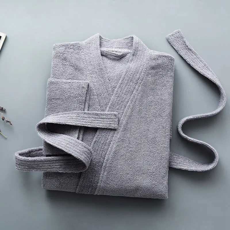 Towel Fleece Bathrobe Cotton Nightwear Women Bath Solid Robe Sleepwear Winter Dress Kimono Robe Nightdress Home Clothing C251104