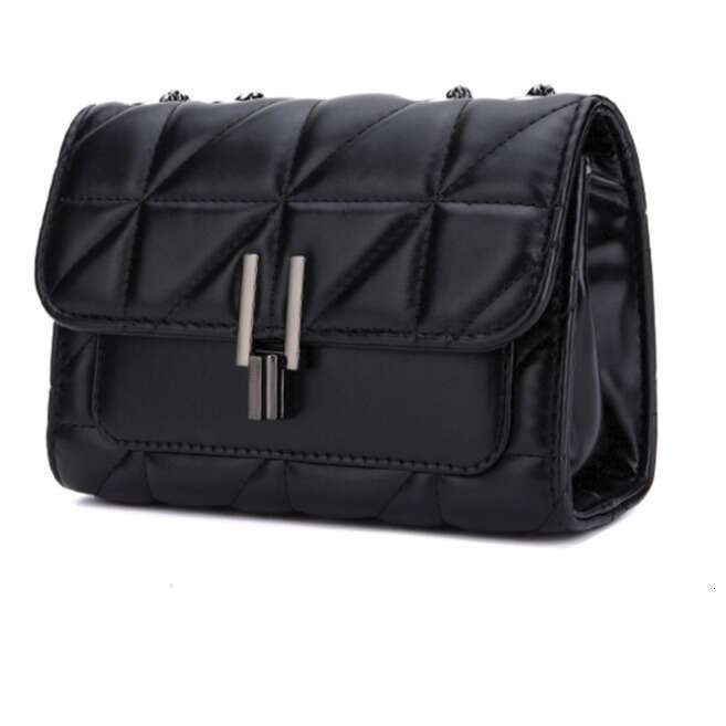 Women's versatile chain 2024 new high-end fashion shoulder light luxury diamond grid embroidered crossbody bag for women