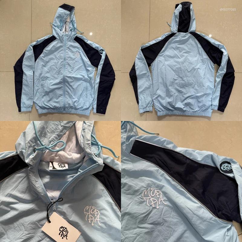 Men's Trench Coats High Street Fashion -selling MERTRA Zipper Cardigan Windbreaker Jacket Embroidered Breathable Mesh