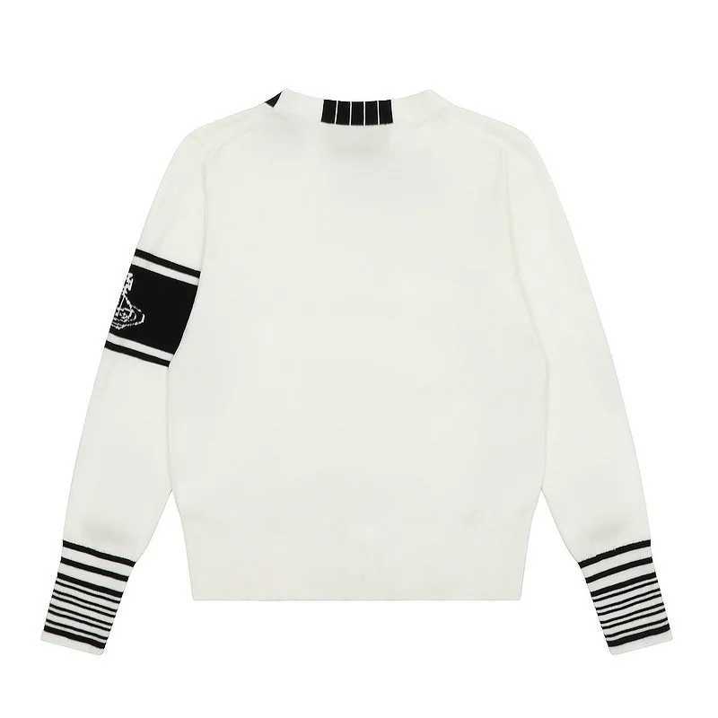 Jacquard striped contrasting Vneck knitted cardigan for men and women 2025autumnwinter new style outerwear sweater J251103