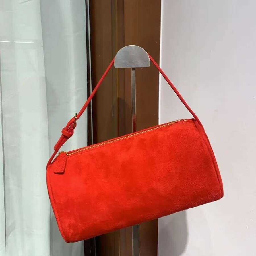 Sheepskin Suede Pencil 2025 New Niche Design Genuine Leather Horse-Haired Leopard Print Vintage Armpit Bag Women's Handbag