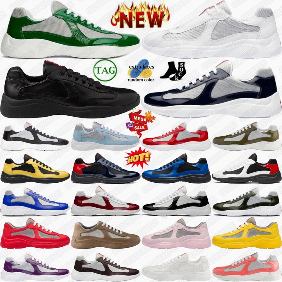 Designer Cups Americas Cup Sneakers Shoes shoe Black Royal Blue Grey Mango Sneaker Gold womens Silver Red men women Tech Fabric menstOZY#
