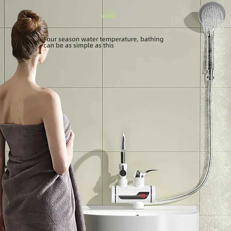 Electric Hot Cold Mixer Tap Instant Heating Faucet 360 Degree Rotation Fast Heating Tap Digital Kitchen Bathro Supplies Y251104