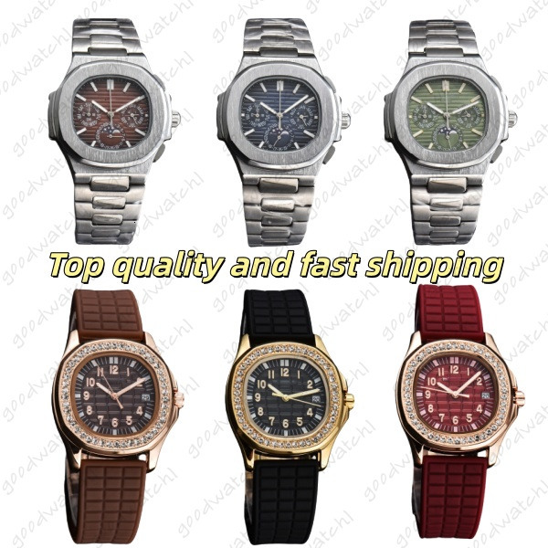 10A Patekedity Nautilius Watches Luxury Mens Watch Man Chronograph Designer Aquanaut Watch Goodwatch1 Philipeity Automatic/Quartz Movement Watch Box 8E9