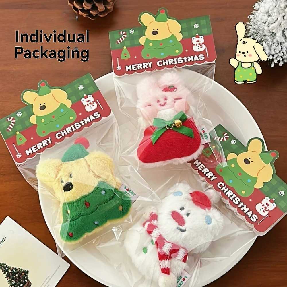1/3 Pcs Christmas Plush Doll Pendant Girl Small Animal Decoration Cute Doll Keychain C251104