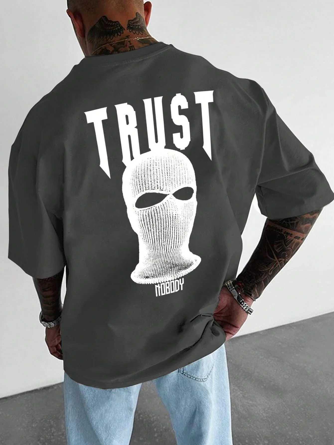 Summer Portrait slogan graphic Cotton T-shirt unisex mens luxury fashion plus casual short sleeved street T-shirt 4XL W250403