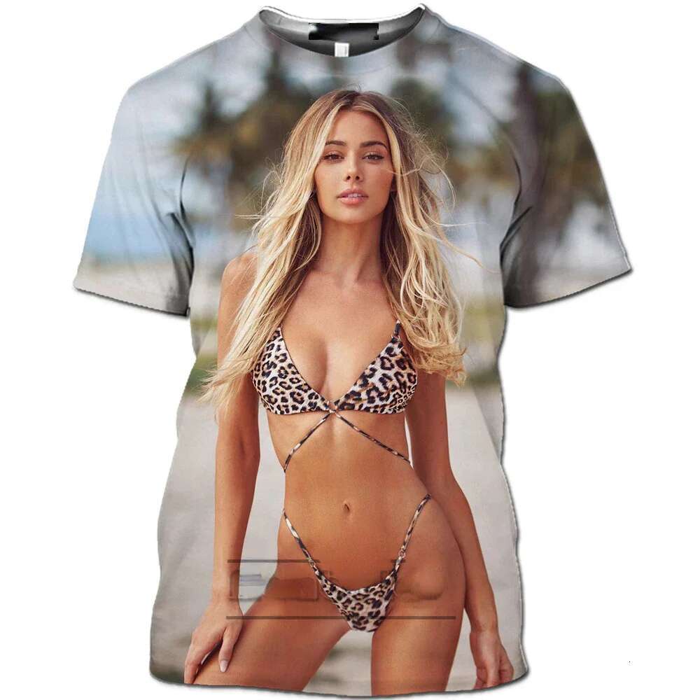 Summer Hip Hop Funny Men's T-shirt Spice Girl Pattern 3d Printed Short Sleeve Loose O-neck Premium Fashion Personality Trend To