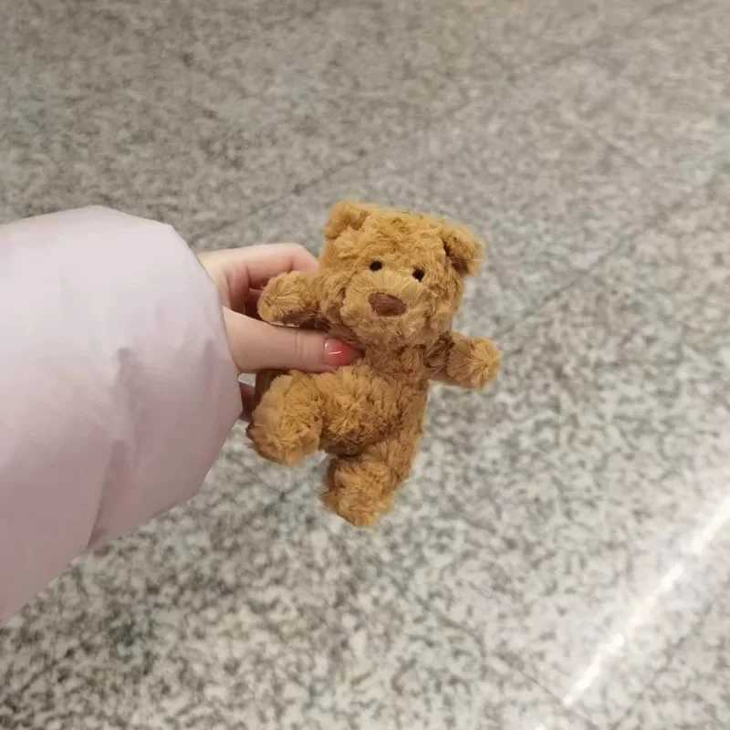 Cute Barcelona Bear Keychain Plush Teddy Bear Bag Pendant Adorable Plush Doll School Bag Small Bear Hanging Ornament C251104