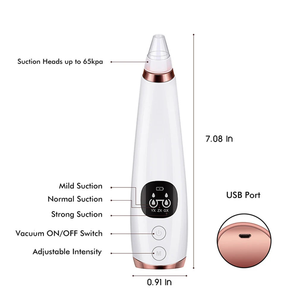 Electric Blackhead r Vacuum Cleaner Black Spots Removal Facial Deep Cleansing Pore Cleaner Machine Skin Care Tools 251030