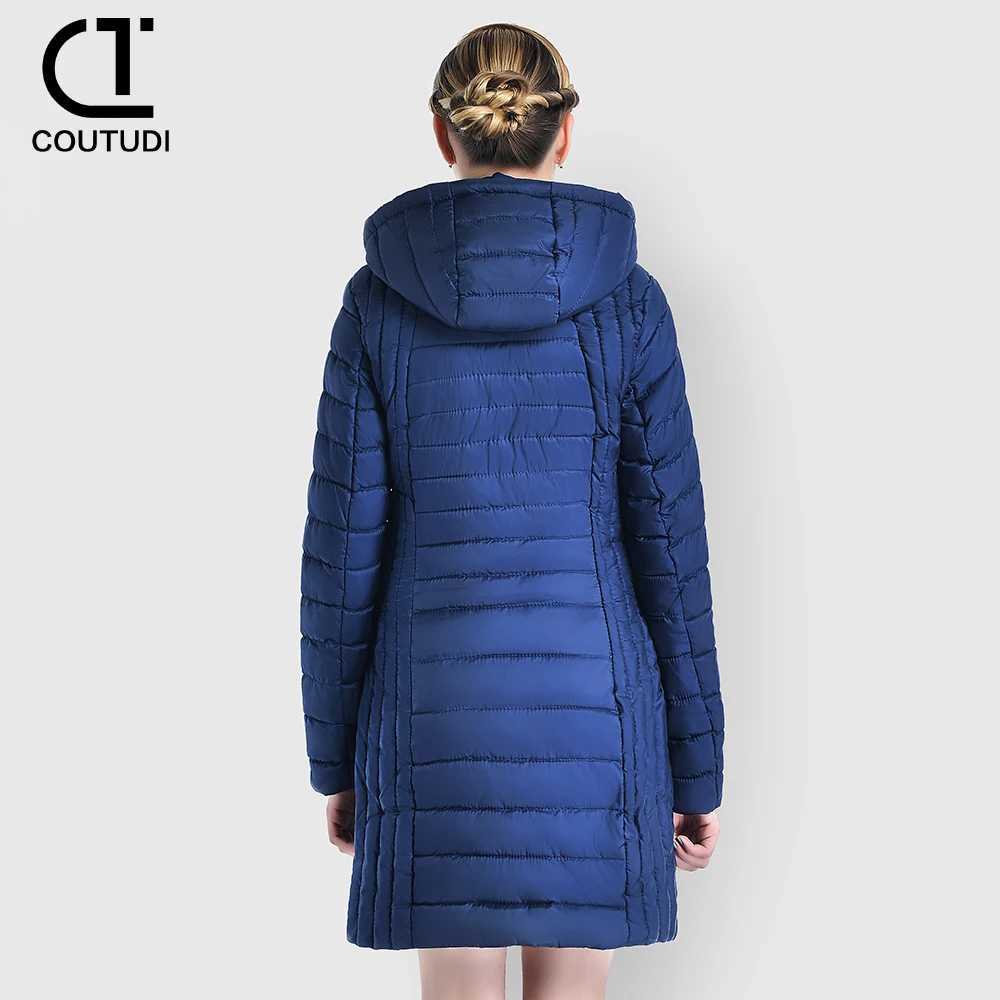 COUTUDI-Womens Winter Long Down Coat Slim Hooded Warm Jacket Padded Puffer Female Overcoat Womens Clothing Long Parkas J251104