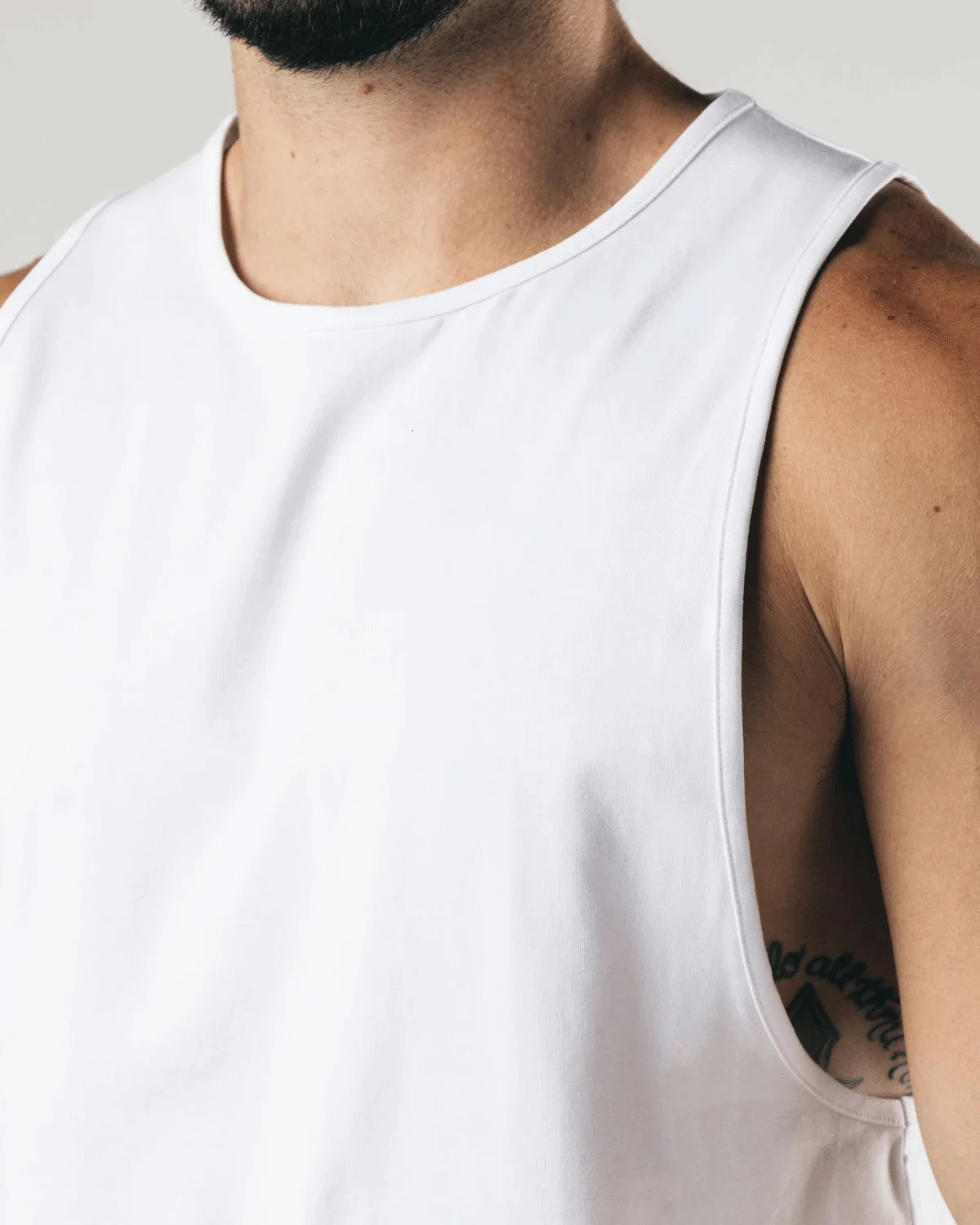 Mens Sports Vest Sleeveless Sweatshirt Solid Color Breathable Vest Crewneck Stitching Everyday Home Underwear Pajamas Men 250402