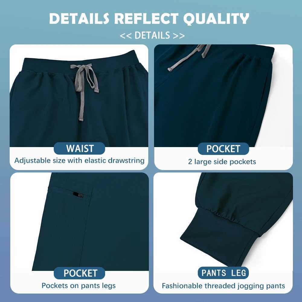 Women Jogger Suit Hospital Medical Nurse Uniforms Pharmacy Healthcare Work Wear Surgical Scrubs Sets Clinical Accessories Unisex W251104