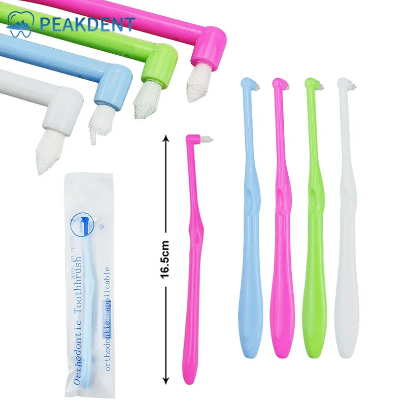 3 orthodontic toothbrushes tufted bristles end soft decorative oral care 250325