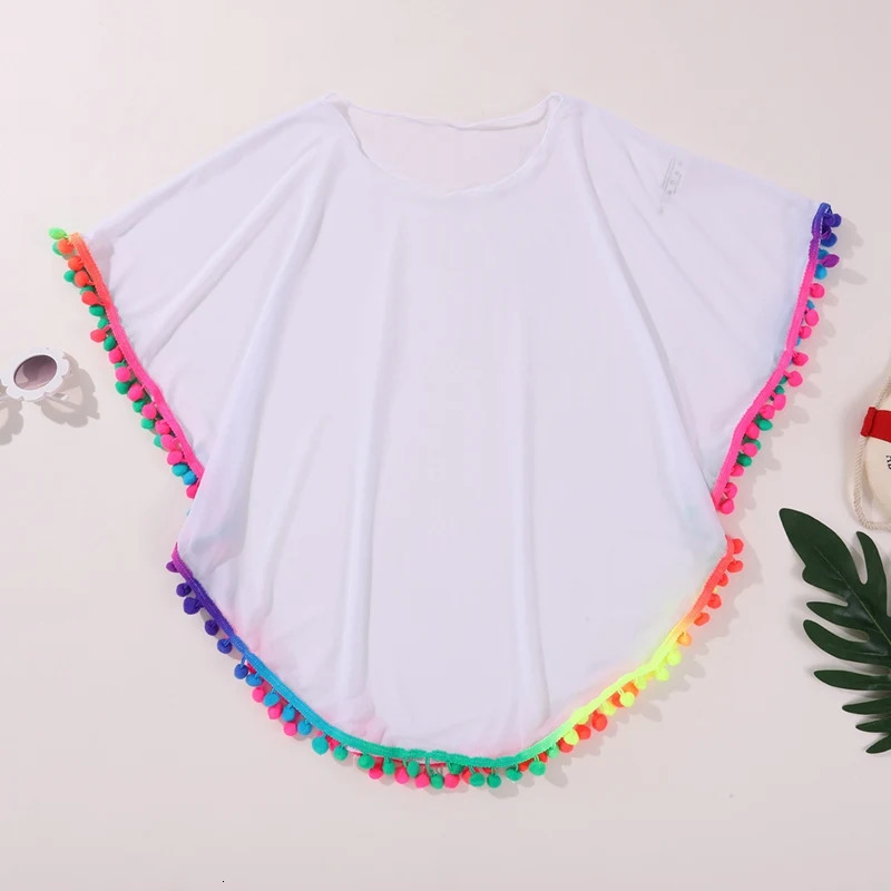 Children teenagers beach covers girls solid soft loose swimsuit childrens sun protection 714Y 250325z