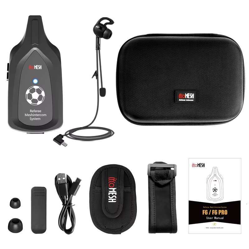 EJEAS F6 is suitable for full duplex 6-person mesh wireless headphone referee intercom