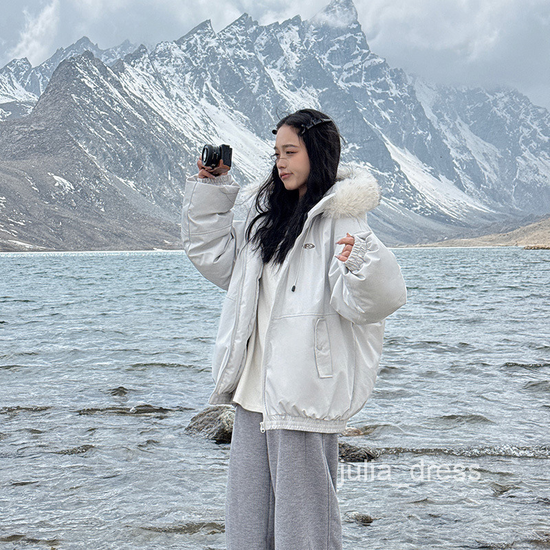 American Workwear Parka Cotton Jacket for Women Short Style New Winter Korean Style Thickened Cotton Coat Cotton Padded Jacket Outerwear