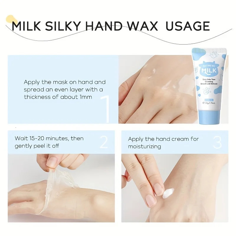 7PCS Milk Skin Care Set Hydration Body Beauty Facial Cleanser Body Scrub Hand Wax Eye Cream Storage Bag 251030