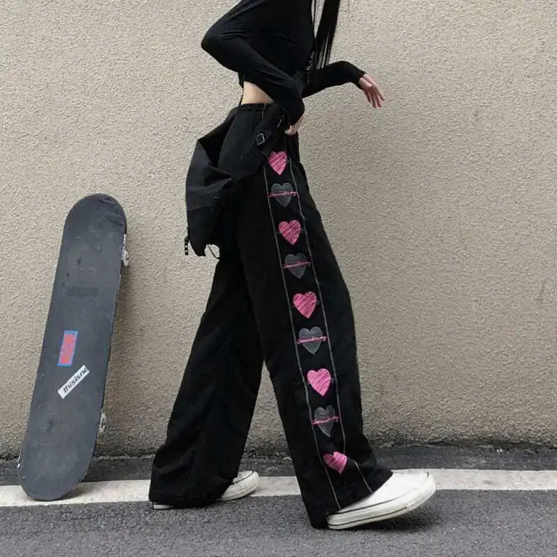 Spring Autumn Casual Sweatpants Womens Plus Size Harajuku Style StraightLeg Trousers Oversized Fashion Clothing Z260314