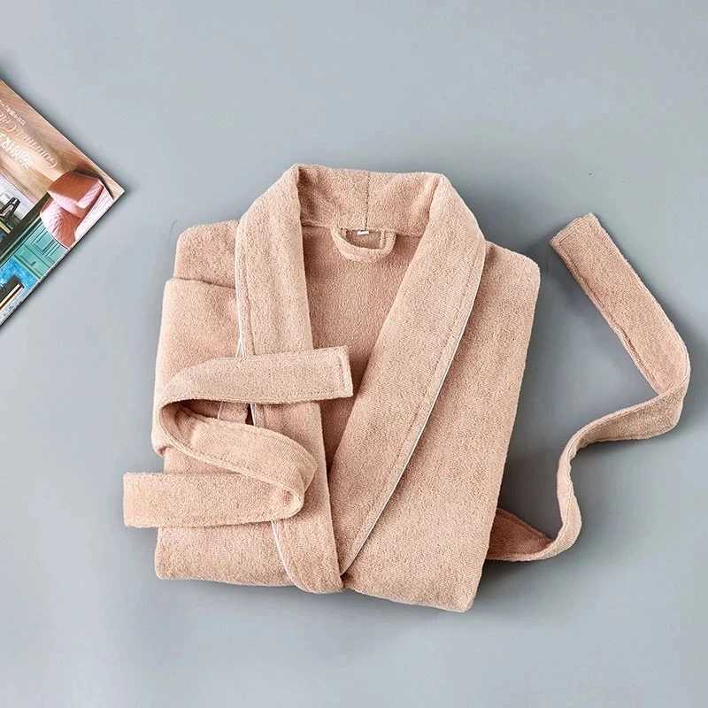 Women Winter Towel Bathrobe Men 100 Cotton Sleepwear Kimono Bath Robes Unisex Dressing Gown Long Shower Sleep Gown Terry Robe C251104