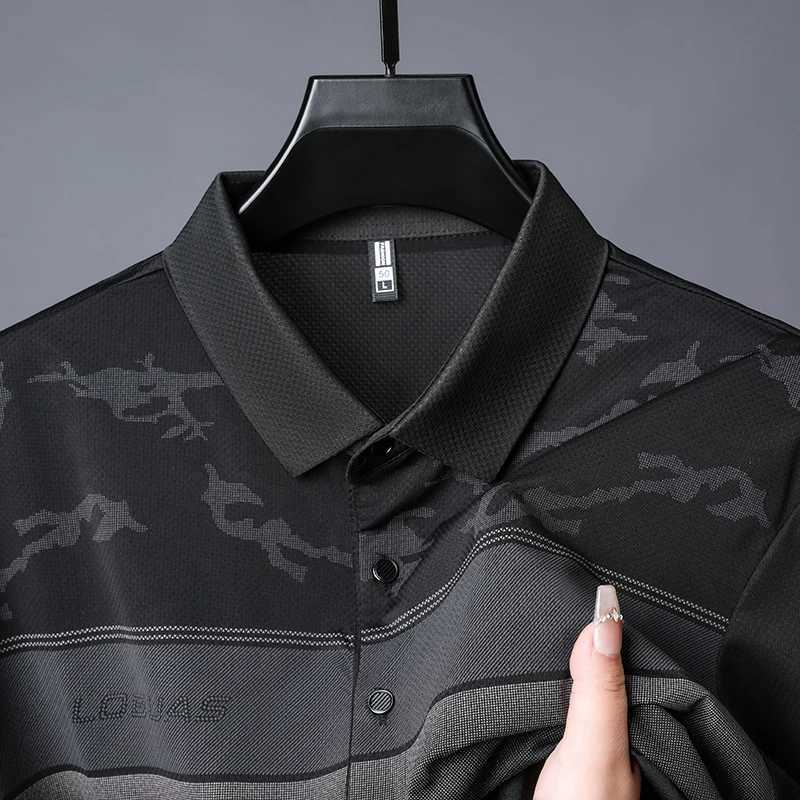 Polo shirt fashion brand high-quality casual and comfortable mens T-shirt W250403