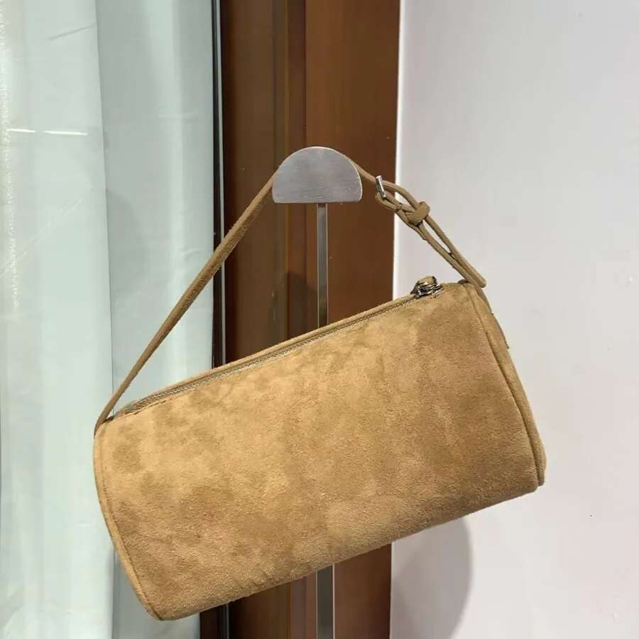 Sheepskin Suede Pencil 2025 New Niche Design Genuine Leather Horse-Haired Leopard Print Vintage Armpit Bag Women's Handbag