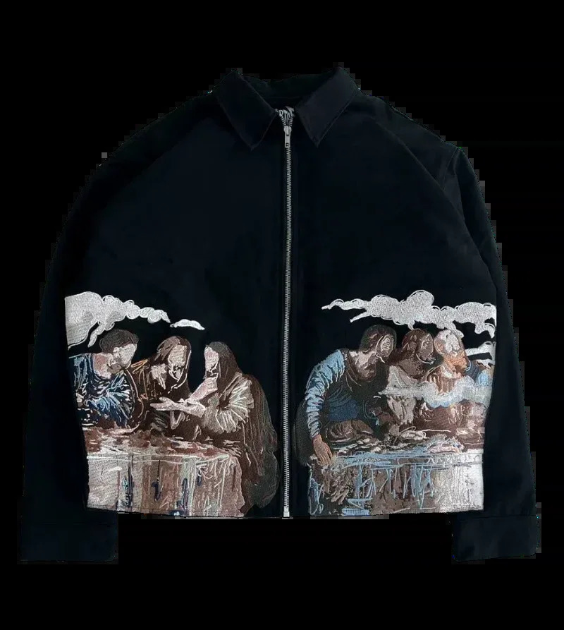 Streetwear Fashion Y2K Retro Leather Jacket for Mens and Womens American Hip Hop Embroidery Oversized Motorcycle Casual Coat 251103