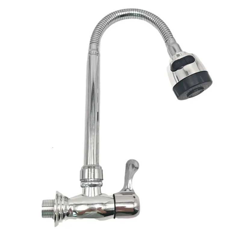 ZEXEF Articated Faucet Kitchen Sink Mixer Tap Household Wall Mounted Bathro Hose Swivel Modern ible Hole Accessory Y251104