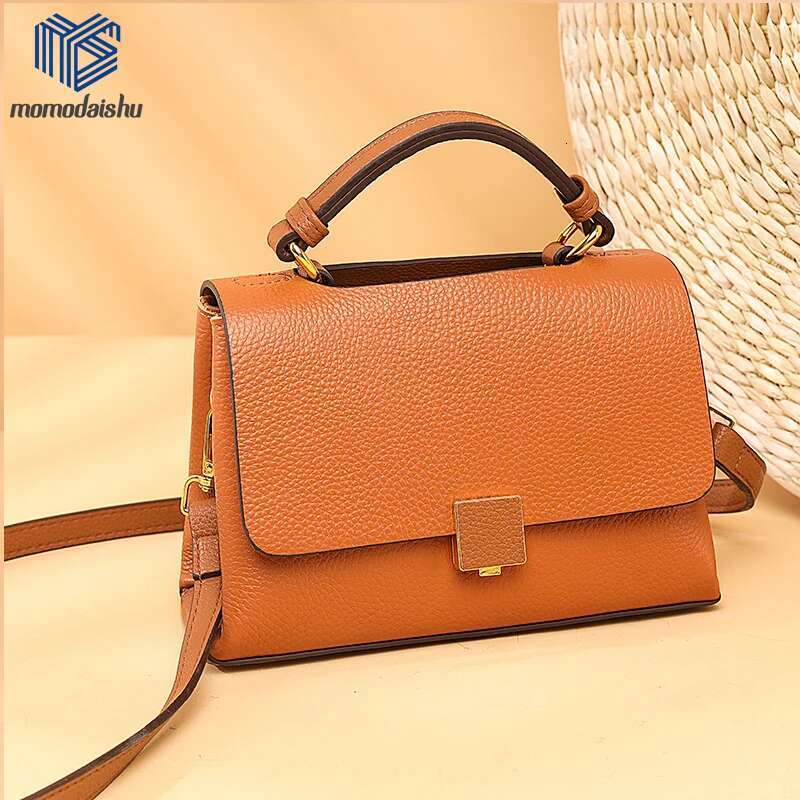 Cowhide Women's 2023 Winter New Genuine Leather Single Soft Messenger Bag Women High-Capacity Handbag