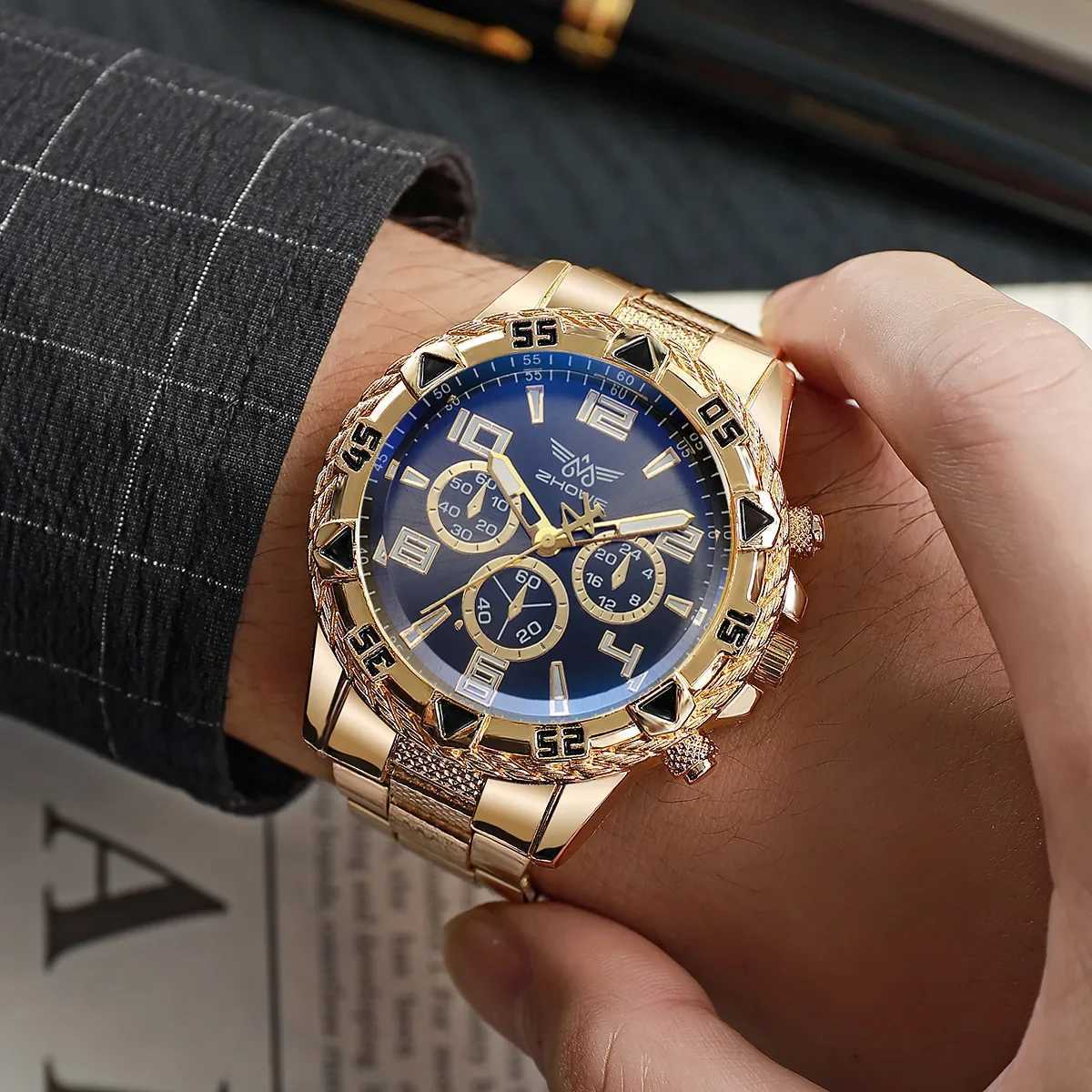 Mens Watches Luxury Brand Watches for Mens Fashion High Quality Luxury Simple WristWatch Business Full Steel Sports Male ClockT251104