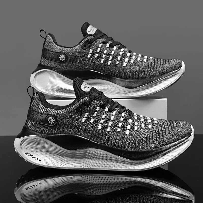 2024 Men Running Carbon Plate Cushioning Sports Training Jogging Shoes Unisex Sneakers Women Mesh Comfort Tennis Shoes for Men X251104