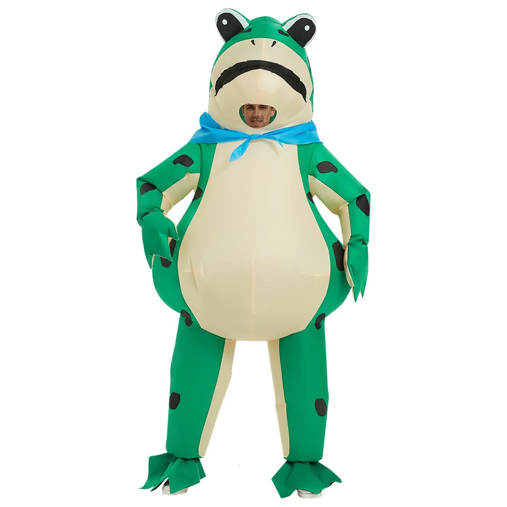Inflatable Frog Costume Fun Full Body Blow Molding Role Playing Costume Adult Halloween Party Costume Adult Role Playing 250403