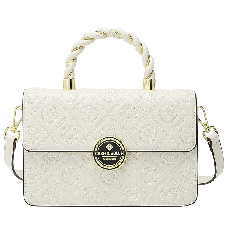 Women S New High End Embossed Handbag Fashionable And Versatile Light Luxury Small Square Bag Single Shoulder Crossbody Bag Shoulder Bags