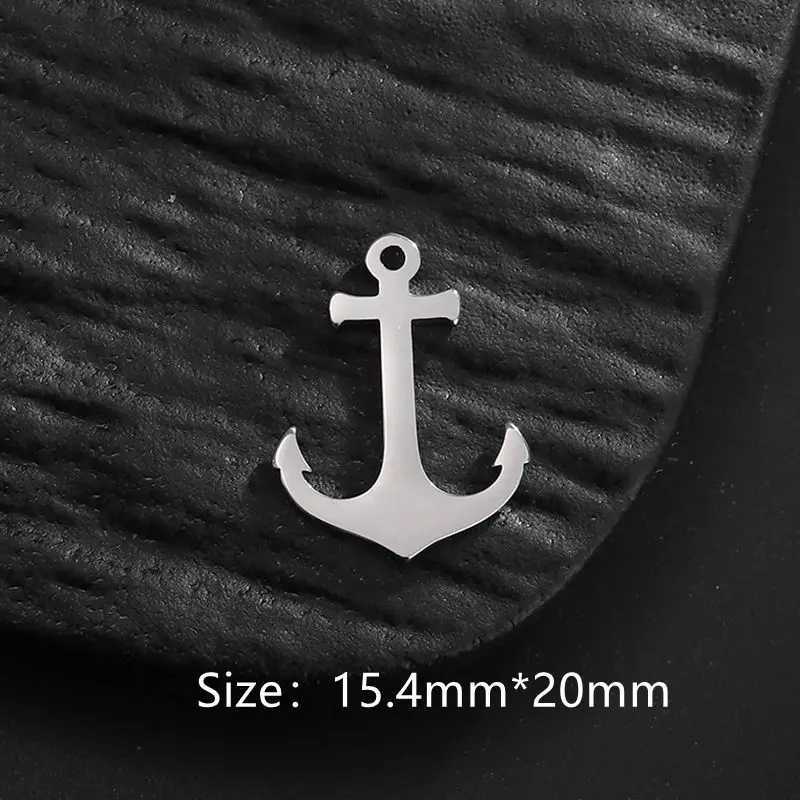 Stainless Steel Necklace Hip Hop Geometric Sea Anchor Pendant Choker Cross Necklaces For Women Jewelry Bijoux Party GiftsXJ251104