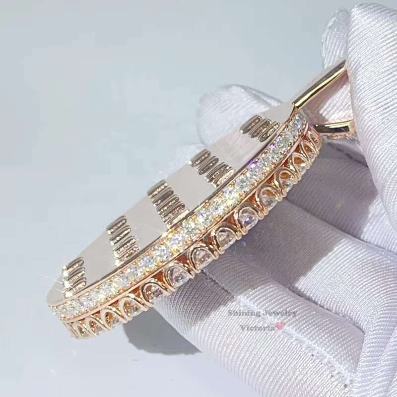 Pass Diamond Tester 2.5 Width Moissanite Diamond Iced Out Rose Gold Iced Out Custom Picture Pendant