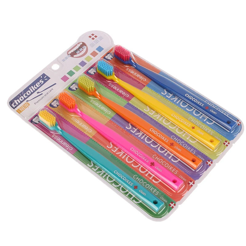 5pcs ultra soft color mens adult home toothbrush orthodontic oral hygiene sensitive gums 250325