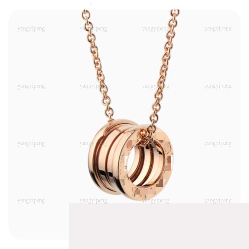 Baojia High Version Classic Ceramic designer necklace for woman Little Red People Charity Edition Spring Pendant Size Waist Clavicle Chain