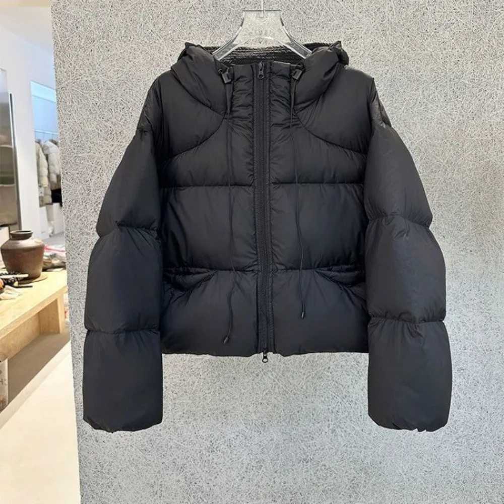 Down Jacket Fluffy New Autumn Winter Puff Hooded White Duck Down Coat Women Thick Lightweight Warm Puffer Jacket Short Parkas J251104