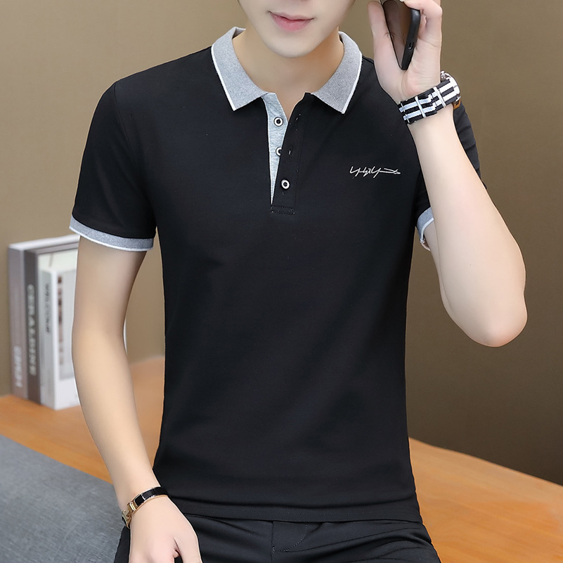 High-quality Pure Cotton Short Sleeve Men's Polo Designer Polo Shirt Shirt Summer Turn-down Collar T-shirt Trendy Top Men's Half Sleeve Tee 