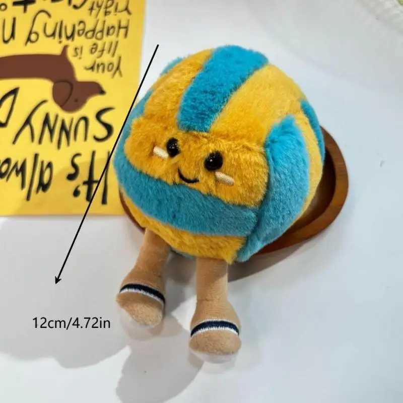 Soft Plush Cartoon Volleyball Toy Fun SportsThemed Keychain and Bag DecorW251103