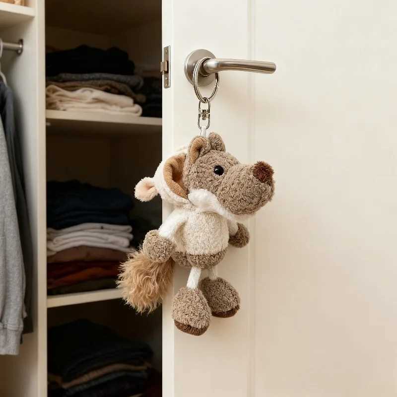 1-5PCS Plush Keychain Toy Cartoon Plush Doll Mini Keychain Pendant for Backpack Holiday Gifts Christmas Decorations C251104