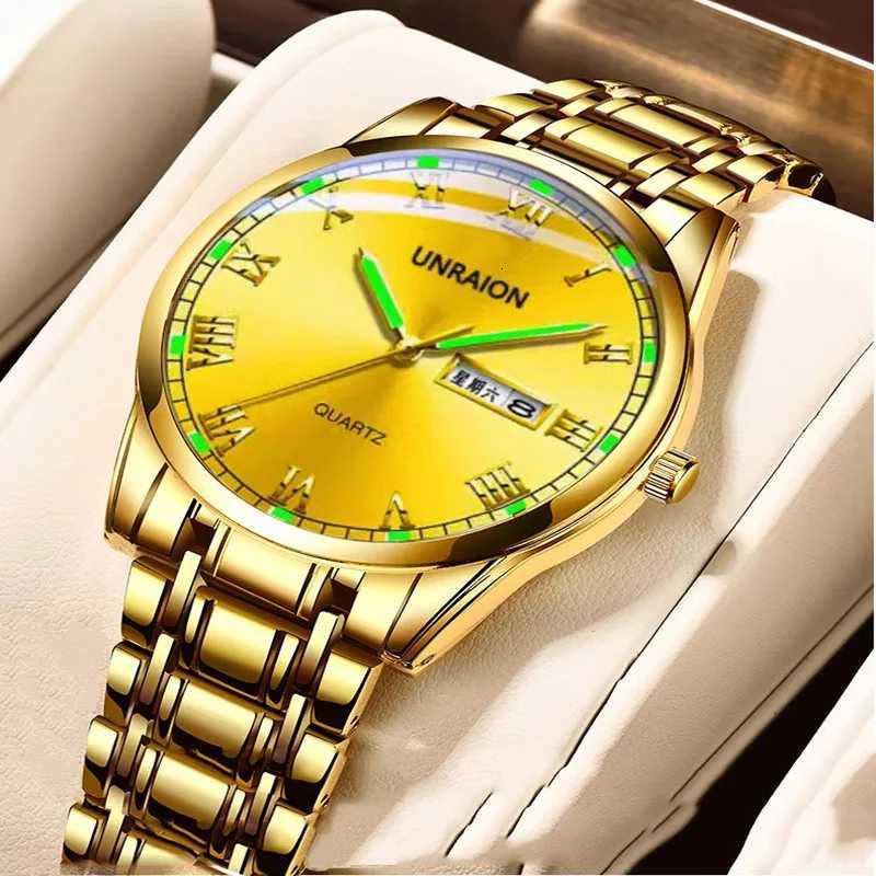 New Luminous Fully Automatic Mechanical Watch Mens Watch Dual Calendar Business Waterproof Multifunction Trendy Sports WatchT251104